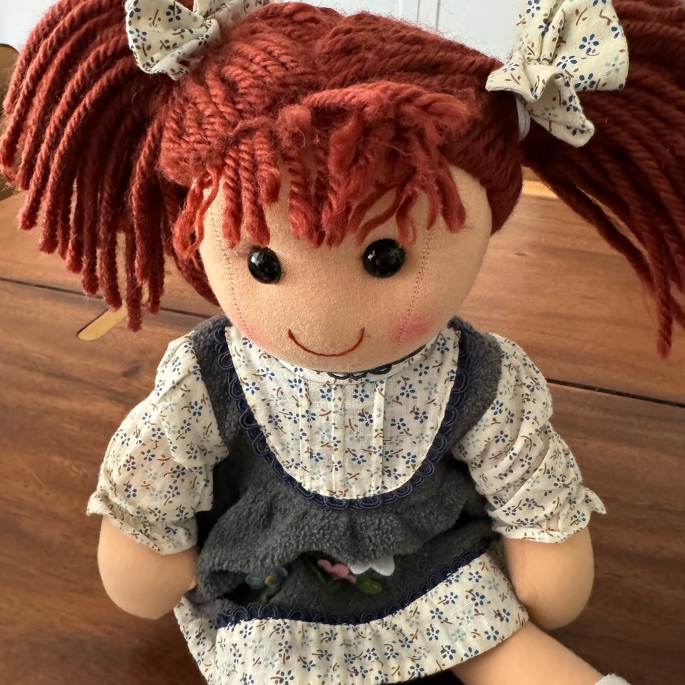Adorable Rag Doll with Red Hair